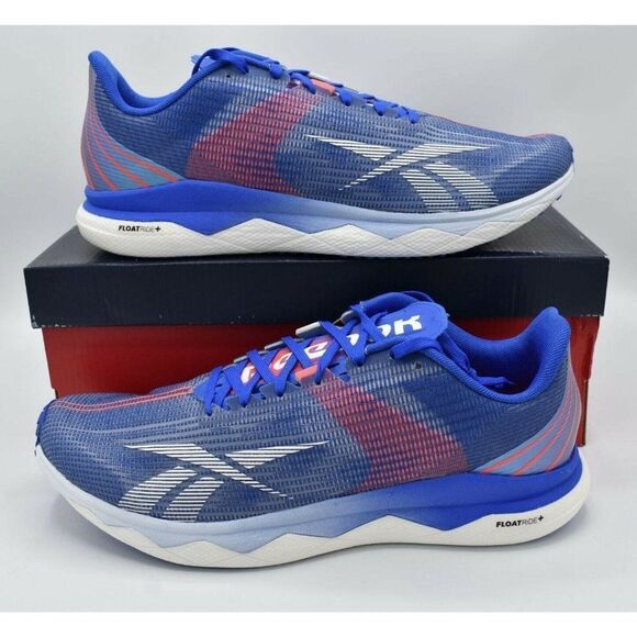 Reebok Mens Size 9.5 Floatride Run Fast 3.0 Blue Orange Running Shoes Sneakers